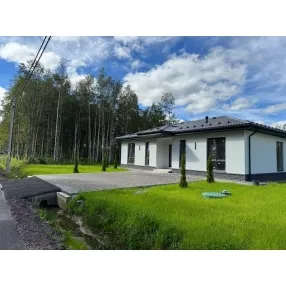 Зимний дом из Газобетона 100 м² Кухня - гостиная + 3 спальни