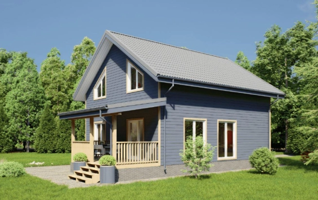 Дом 128 м² Кухня-гостиная 28,27 м² + 4 спальни