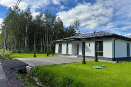 Зимний дом Газобетон 100 м² Кухня - гостиная + 3 спальни