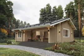 Дом 150 м² Кухня-гостиная + 3  спальни