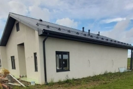 Газобетон Дом 120 м²  Кухня - гостиная + 3 спальни